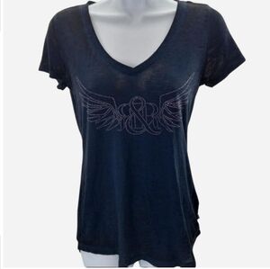 Rock & Republic Rhinestone Angel Wing Tee
